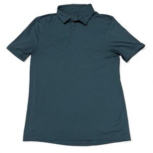 Lululemon Men’s Evolution Polo Shirt Size Small - Black Stretch Golf Athleisure